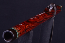 Cocobolo Native American Flute, Minor, Mid A#-4, #H6H